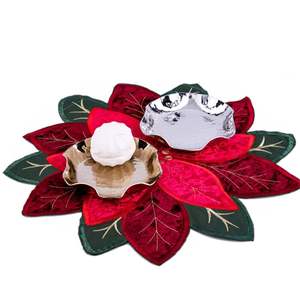 Plateau en métal de luxe pour une utilisation décorative sur table, plateau pour la maison et l'hôtellerie, plateau de service de Noël, artisanat de Zahid Exports - Product Image 2