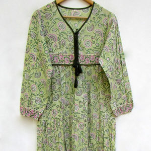 Robe longue imprimée vintage pour femmes, robe d'été élégante de créateur pour femmes, robe à boutons, décoration décontractée, meilleur prix - Product Image 1