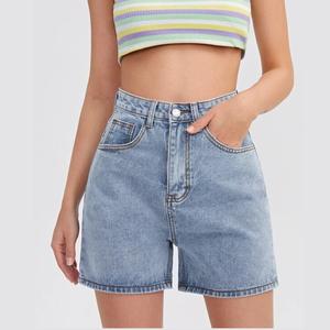 Vente en gros de shorts décontractés en denim de coton pour femmes Service OEM à bas prix 2023 - Product Image 1