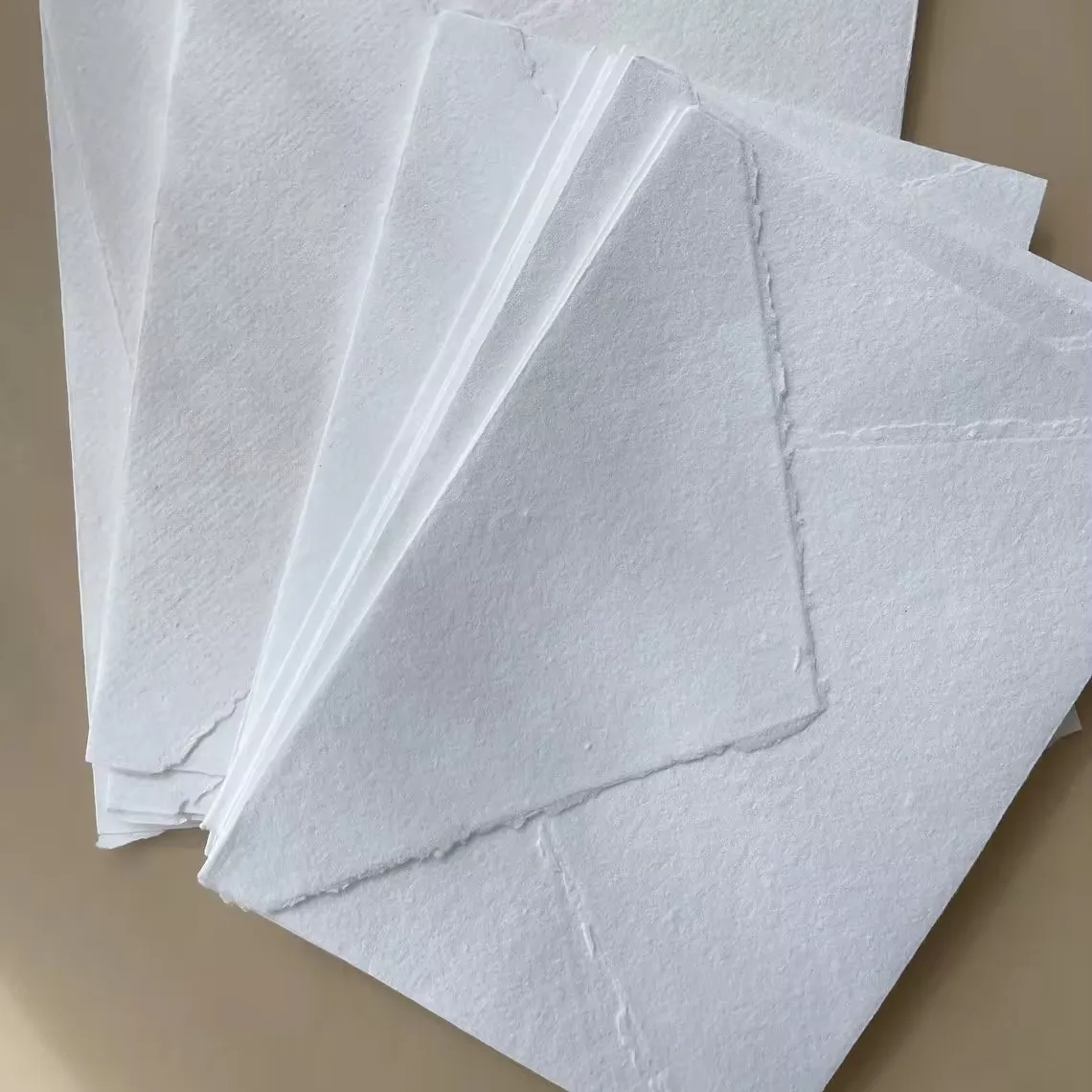 Wholesale Handmade Cotton rag Envelopes with Deckled Edges Invitation Envelope Cards for Celebration Thankyou cards 150 GSM