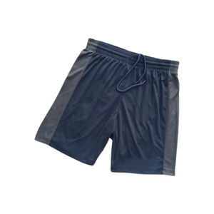 Combinaison d'entraînement en polyester noir avec logo personnalisé pour hommes, short de jogging de football avec coupe confortable, au prix de gros - Product Image 1