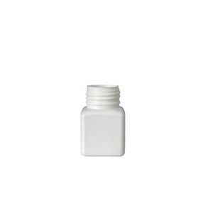 Bouteille en plastique PE de 40 ml, compacte, légère, carrée, à large ouverture, design polyvalent - Product Image 1