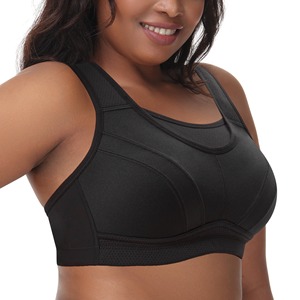 Soutien-gorge de sport à soutien élevé léger et écologique pour femmes Chaîne entièrement réglable pour un soutien-gorge de gymnastique à couverture complète rembourré - Product Image 3