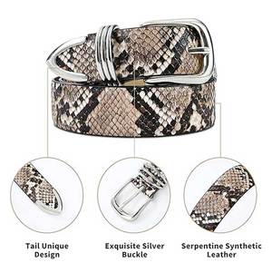 Cinturón de Cuero con Diseño Vintage Desgastado, Hebilla Antigua, Estilo Delgado para Atuendos Elegantes, Colores y Tallas Personalizables - Product Image 3