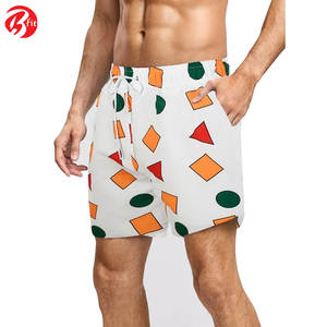 Pantalones cortos lisos de cintura alta con bolsillos laterales para hombre, ropa para correr colorida ecológica - Product Image 2