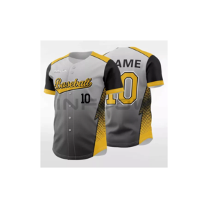 Camiseta de Béisbol Personalizada de Moda, Transpirable, de Poliéster, con Botones, Sublimada - Product Image 2