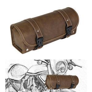 Para Kawasaki Z900RS para BMW R NineT Yamaha para KTM Universal motocicleta bolsa de herramientas lateral manillar barril bolsa caja Correa alforja - Product Image 1