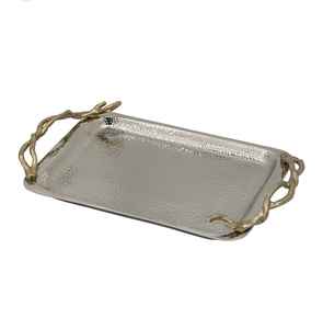 Bandeja Rectangular Multifuncional de Aluminio Hecha a Mano con Diseño Industrial Personalizado para Navidad - Accesorios de Cocina - Product Image 4