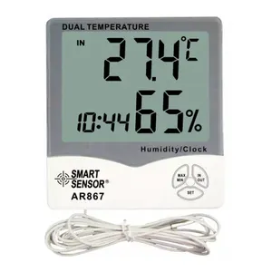 جهاز استشعار ذكي AR867 لقياس درجة الحرارة ودرجة الحرارة مع خط اختبار
