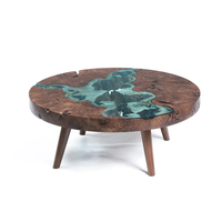 Table basse en résine époxy de meilleure qualité, meuble de décoration de luxe fait à la main, Table à café en résine époxy au prix d'usine