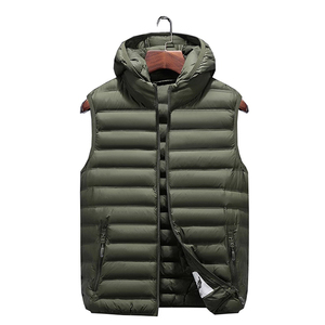 Veste d'hiver pour homme 2026, 90/10 duvet de canard, chaude et isolée, sans manches - Product Image 4