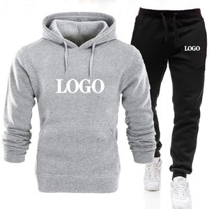 Conjuntos de 2 Piezas de Sudadera con Capucha y Pantalones Deportivos de Algodón para Hombre, Impresión Digital Personalizada, Ropa Deportiva de Invierno, Estilo Urbano, Costuras en Contraste, ODM - Product Image 5