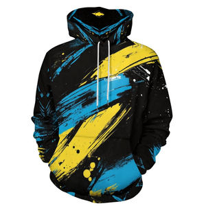 Pulls à capuche personnalisés avec impression numérique par sublimation pour hommes Sweat à capuche pour hommes avec logo personnalisé avec impression numérique Vintage Hip Hop Basics - Product Image 2