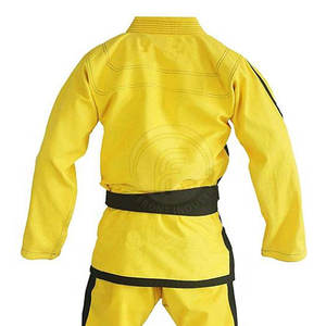 Servicio OEM 100% algodón hecho BJJ GI uniforme peso ligero Color sólido transpirable Kimono de Jiu Jitsu BJJ GI uniforme - Product Image 5