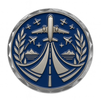 Cadeaux personnalisés pour anniversaire, souvenir d'aviation, logo, pièces de monnaie en métal personnalisées en forme d'avion