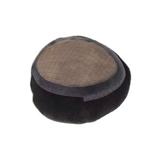 Perruque toupet en cheveux humains 100% soie Pro Remy Virgin Raw Taz Indian Hair - Product Image 5