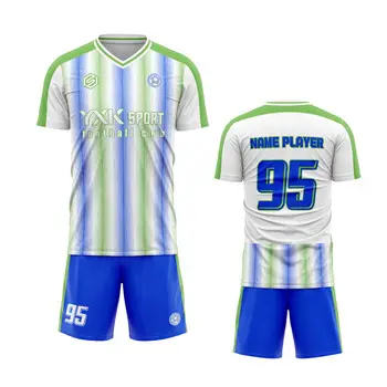 Customized Personalized Football Training Jersey Short Sleeve jersey And Shorts Uniform Polyester Fabric Soccer Uniforms