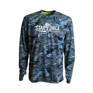 Camo hombres sublimación manga larga pesca capucha camisa personalizada pesca Sudadera con capucha camisas secado rápido torneo pesca desgaste - Product Image 3