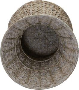 Mesa de centro de mimbre de jacinto de agua tejido a mano Natural de diseño moderno de alta calidad muebles de sala de estar hechos a mano personalizados - Product Image 5