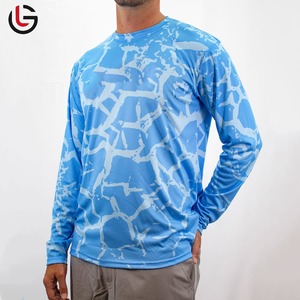 Logotipo bordado con estampado de sublimación de manga larga, ropa de pesca, diseña tus propias camisas de pesca deportivas de alta calidad para hombre - Product Image 4
