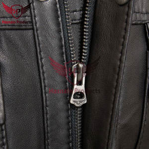 แจ็กเก็ตหนังสีดำสำหรับผู้ชายสไตล์ไฮสตรีทปรับแต่งได้อย่างเต็มที่สำหรับฤดูหนาวแจ๊กเก็ตส่วนบุคคลเพื่อให้ดูโดดเด่น - Product Image 4