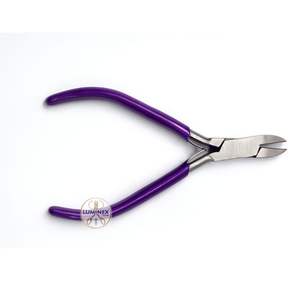 Alicates de Corte Lateral de Precisión Ligeros de Acero Inoxidable Luminex Impex con Mango de Agarre Morado para Joyería y Manualidades - Product Image 2