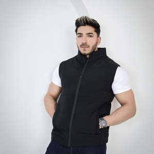 Wholesale OEM/ODM Lightweight Casual Down Vest <b>Jacket</b> Winter Warm Vest Polyester Sleeveless <b>Jacket</b> for <b>Men</b> - Product Image 4