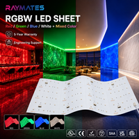 Feuille LED flexible RGBCW à rétroéclairage fiable, économe en énergie et longue durée de vie pour réception d'hôtel, grand panneau commercial rétroéclairé en onyx
