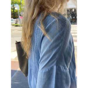 Vestido de Lino ANISHA SKY - Elegante Vestido Casual de Fiesta para Tallas Grandes, Personalizable, Transpirable, con Cintura Elástica, Tallas XS-XL, para el Día, Fiestas y Celebraciones - Product Image 4