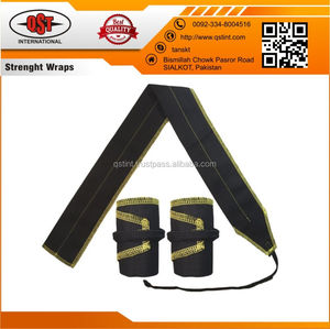 Pulseras resistentes de diseño personalizado para levantamiento de pesas Fuerza de agarre y entrenamiento de gimnasio Envolturas de ejercicio de seguridad de fitness estirables - Product Image 6