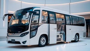 Toyota Coaster 2025 d'occasion: l'ultime bus de taille moyenne BLANC soigneusement utilisé avec conduite à gauche et à droite Options à vendre - Product Image 2