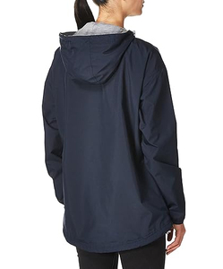 แจ็คเก็ตกันลมแบบซิปครึ่งตัวแฟชั่นใหม่สำหรับผู้หญิง OEM ผลิตจากโพลีเอสเตอร์กันน้ำ ตกแต่งด้วยขนสัตว์ที่ปกคอ  สำหรับฤดูร้อนและฤดูหนาว - Product Image 6