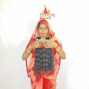 Extensiones de cabello humano con cutícula alineada India Onda natural Recta Trama a granel Extensiones de cabello Virgen al por mayor Químico - Product Image 1