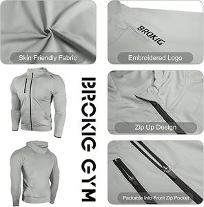 Veste coupe-vent longue pour homme de marque en gros, style vintage écologique, légère, imperméable et respirante - Product Image 6