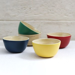 Juego de cuencos de bambú hilado para cocina, juegos de artículos para la cena seguros para alimentos, cuencos para servir de comedor en espiral naturales - Product Image 1