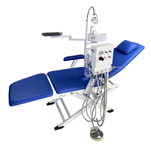 LK-A37A складной портативный стоматологический стул с лампой и подносом - Product Image 4