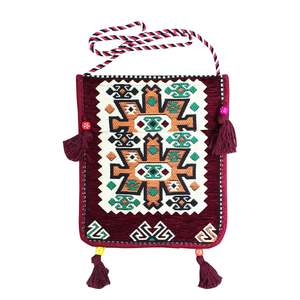 Sacoche de selle à motifs Anatolian Oriental authentique Pergamon bordeaux - Product Image 1