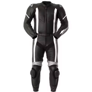 ชุดมอเตอร์ไซค์หนังสำหรับแข่งรถ ดีไซน์ยอดเยี่ยม ระบายอากาศได้ดี กันน้ำ กันลม ไซส์ใหญ่พิเศษ สั่งตัดได้ คุณภาพสูง น้ำหนักเบา แบบยาว - Product Image 6