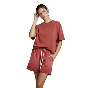 Ensemble jogging femme 2 pièces en coton 100% uni, brodé sur mesure, coupe classique, avec logo sérigraphié - Product Image 2