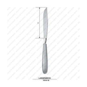 Langenbeck <b>Surgical</b> Scalpel Tools Postmortem <b>Knife</b> Customized <b>Surgical</b> Operating <b>Knife</b> Collin Operating <b>Knife</b> Sharp - Product Image 1