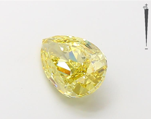 Aniva Jewels IGI GIA รับรองลูกแพร์2.17ct เพชรสีเหลืองสดใสแฟนซีสำหรับทำเครื่องประดับเพชรหลวม - Product Image 2
