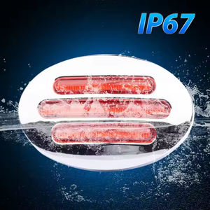 Lumière décorative de voiture populaire <span class=keywords><strong>3</strong></span> pouces camion remorque lumière haute qualité étanche camion lampe IP67 rouge lueur couleur - Product Image 4