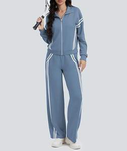 Conjuntos Cortos de 2 Piezas para Mujer, Trajes Deportivos Casuales, Conjuntos Deportivos de Manga Corta para Mujer, Ideales para Correr - Product Image 4