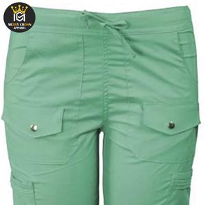 ชุดสครับสำหรับผู้หญิงชุดสครับสีทึบพร้อมกระเป๋าปากีสถาน - Product Image 4