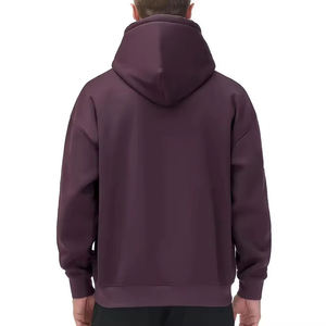 Dernière conception d'usine porter des sweats à capuche respirants pour homme 100% coton tissu élégant confortable Boxy fit Hoodies - Product Image 4