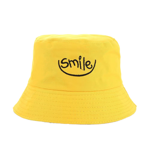 Chapeau de pêcheur personnalisé avec logo brodé, polyester/coton, respirant, pour un usage quotidien, pare-soleil, couleur unie, unisexe - Product Image 1