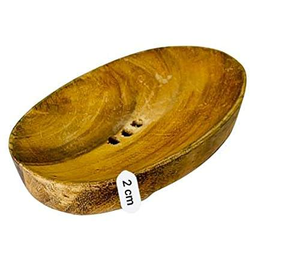 Porte-savon en bois finition brûlée, porte-savon en métal, porte-savon design moderne - Product Image 3