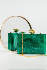 Pochette en résine artisanale de luxe pour femmes |   Sac à main élégant pour soirée - Product Image 3
