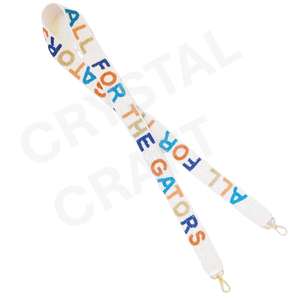 Custom Shape And Design Beaded <b>Purse</b> Strap Customized <b>White</b> Gold Seed Bead Bag Straps Customized Beaded Strap for Bags - Product Image 4