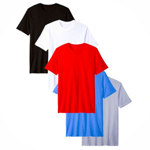 Camiseta de manga corta de algodón orgánico Unisex de Color liso promedio para hombre OEM tendencia del mercado europeo gran oferta camiseta en blanco con cuello redondo - Product Image 5